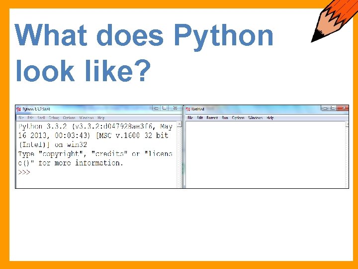 What does Python look like? 