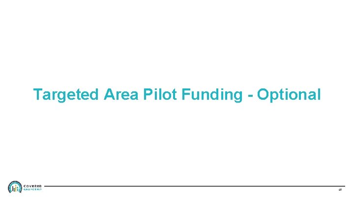 Targeted Area Pilot Funding - Optional 25 