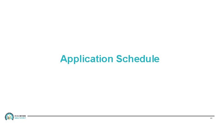 Application Schedule 41 