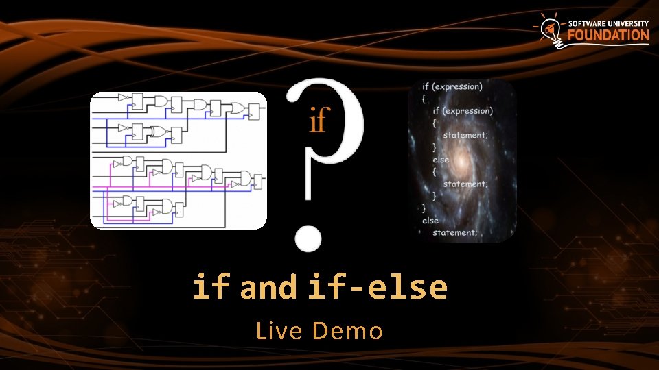 if and if-else Live Demo if and if-else Live Demo