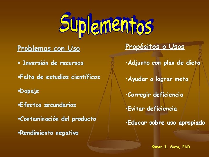 Problemas con Uso Propósitos o Usos § Inversión de recursos • Adjunto con plan