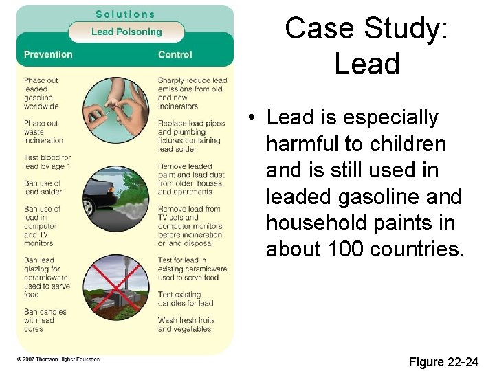 Case Study: Lead • Lead is especially harmful to children and is still used