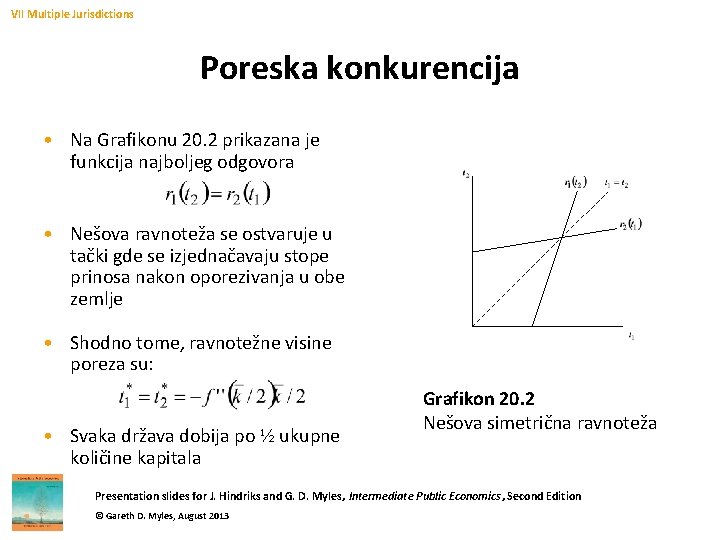 VII Multiple Jurisdictions Poreska konkurencija • Na Grafikonu 20. 2 prikazana je funkcija najboljeg