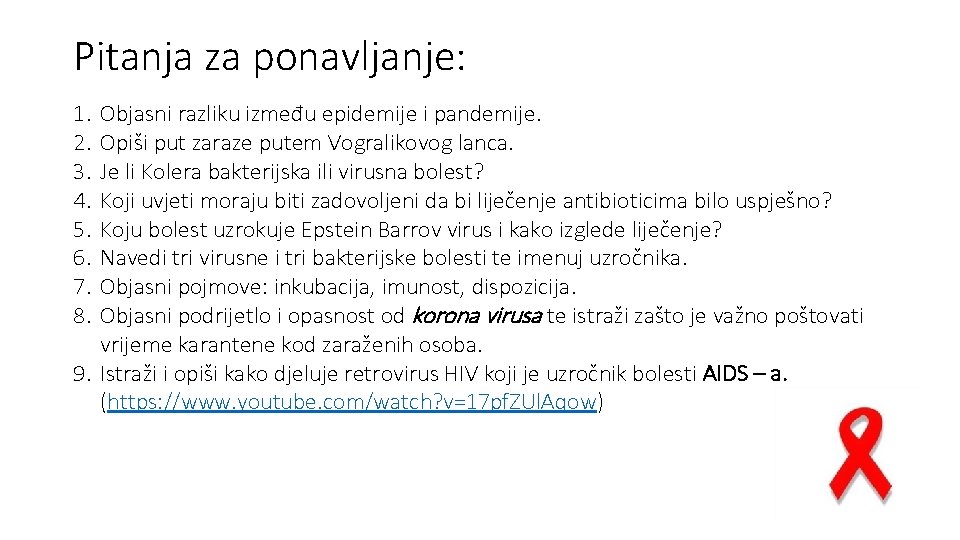 Pitanja za ponavljanje: 1. 2. 3. 4. 5. 6. 7. 8. Objasni razliku između