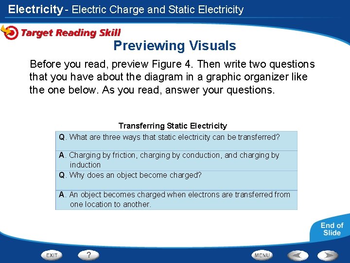 Electricity - Electric Charge and Static Electricity Previewing Visuals Before you read, preview Figure