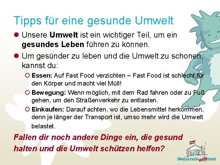 Tipps für eine gesunde Umwelt l Unsere Umwelt ist ein wichtiger Teil, um ein