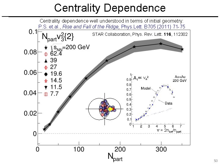Centrality Dependence Centrality dependence well understood in terms of initial geometry: P. S. et.