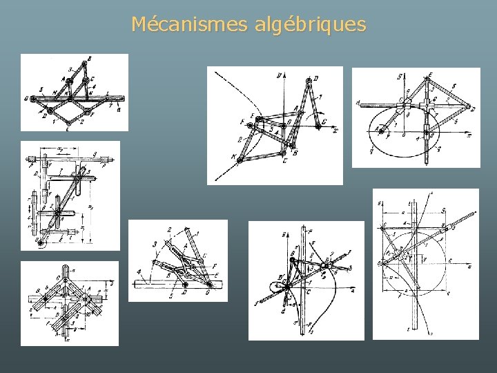Mécanismes algébriques 