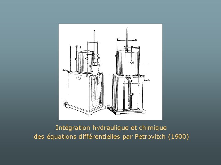 Intégration hydraulique et chimique des équations différentielles par Petrovitch (1900) 