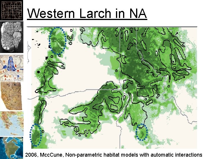 Western Larch in NA 2006, Mcc. Cune, Non-parametric habitat models with automatic interactions 