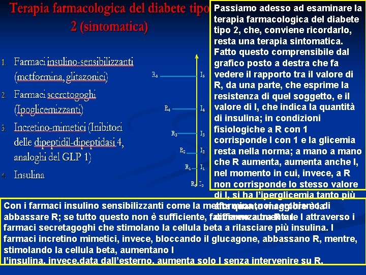 Passiamo adesso ad esaminare la terapia farmacologica del diabete tipo 2, che, conviene ricordarlo,