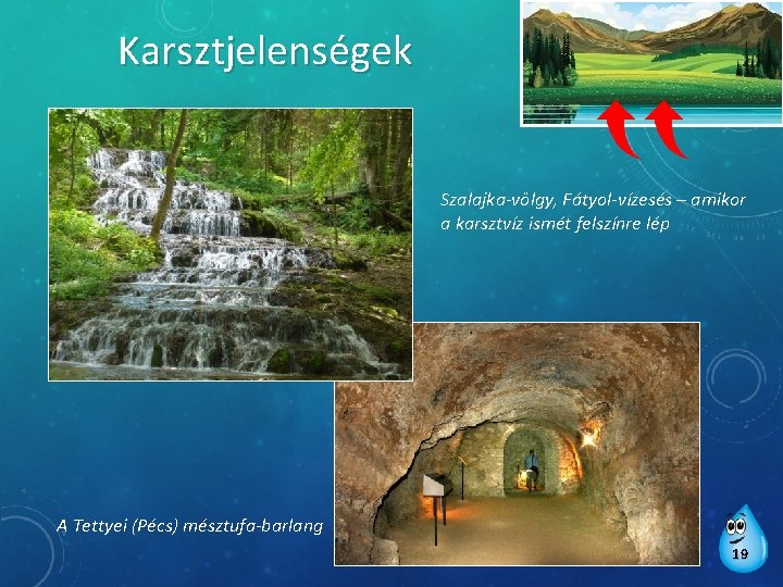 Karsztjelenségek Szalajka-völgy, Fátyol-vízesés – amikor a karsztvíz ismét felszínre lép A Tettyei (Pécs) mésztufa-barlang