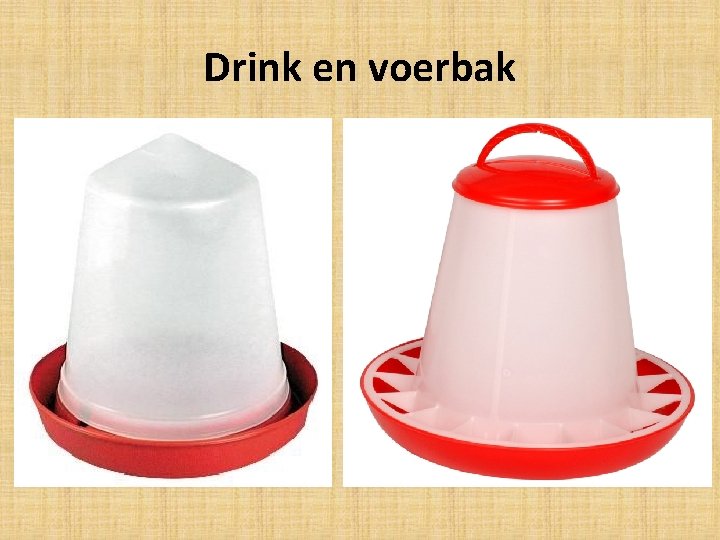 Drink en voerbak 