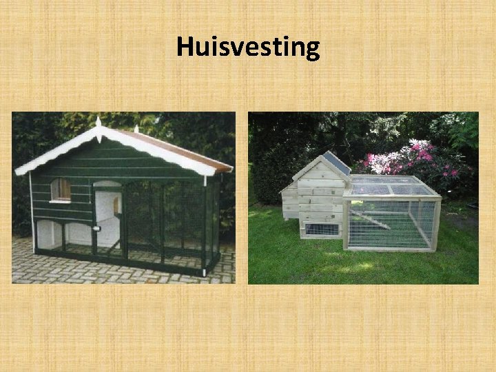 Huisvesting 