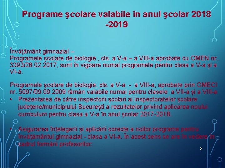 Programe şcolare valabile în anul şcolar 2018 -2019 Învăţământ gimnazial – Programele școlare de Programe şcolare valabile în anul şcolar 2018 -2019 Învăţământ gimnazial – Programele școlare de