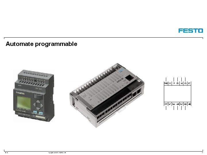 Automate programmable DC-R/ Copyright Festo Didactic Gmb. H&Co. KG 37 