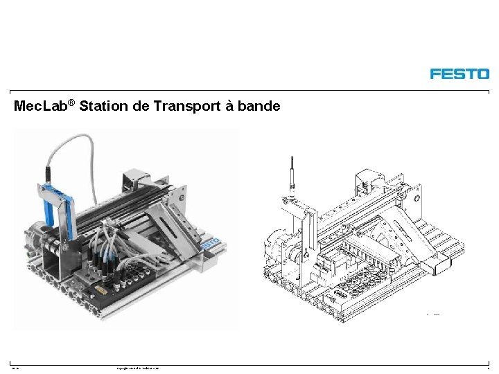 Mec. Lab® Station de Transport à bande DC-R/ Copyright Festo Didactic Gmb. H&Co. KG