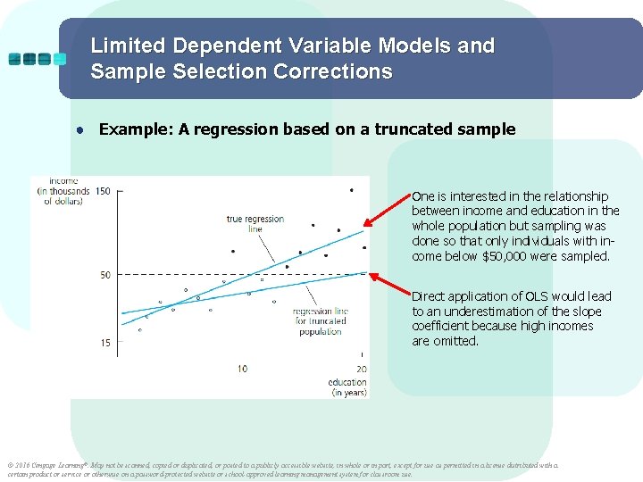 Limited Dependent Variable Models and Sample Selection Corrections ● Example: A regression based on