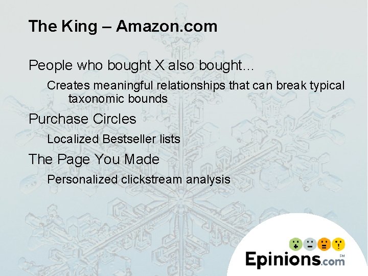 The King – Amazon. com People who bought X also bought… Creates meaningful relationships
