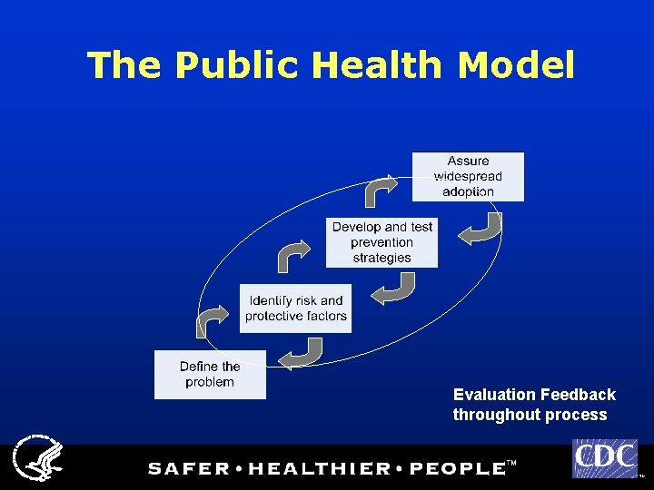 The Public Health Model Evaluation Feedback throughout process TM 