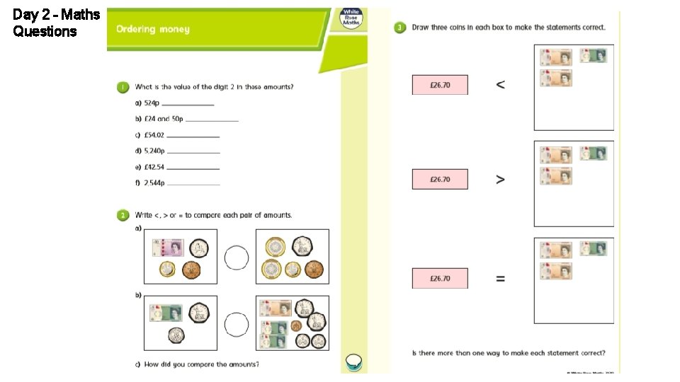 Day 2 – Maths Questions 