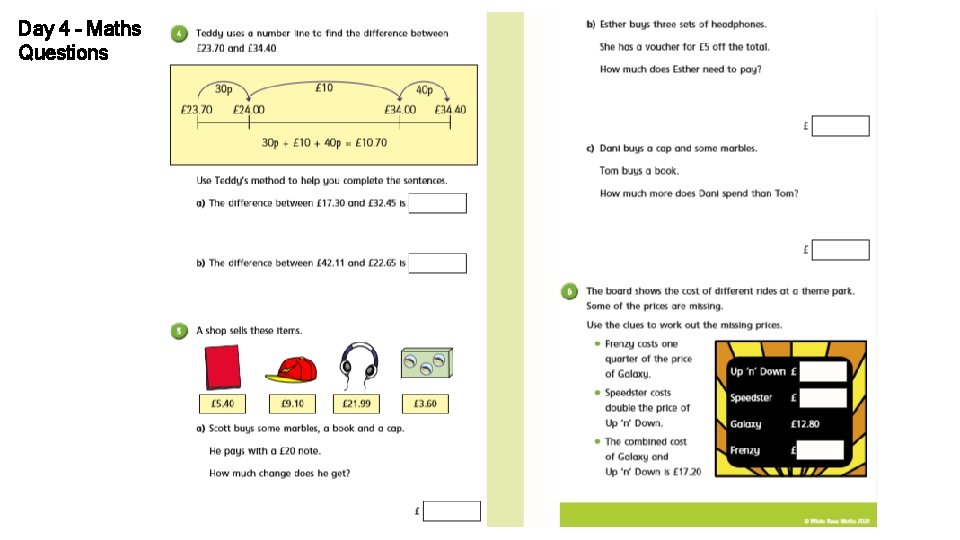 Day 4 – Maths Questions 