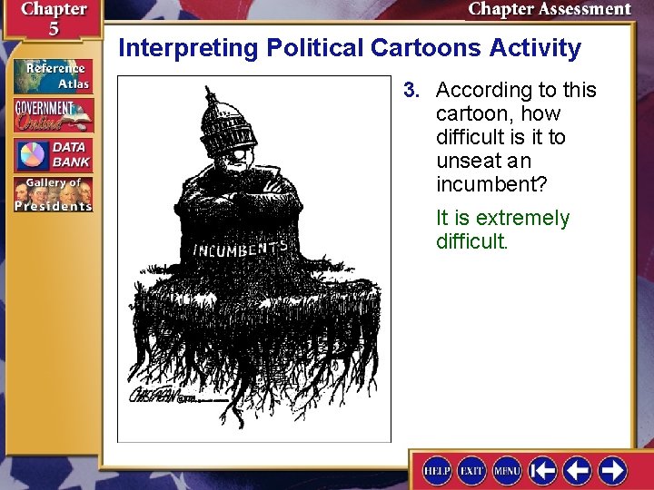 Interpreting Political Cartoons Activity 3. According to this cartoon, how difficult is it to