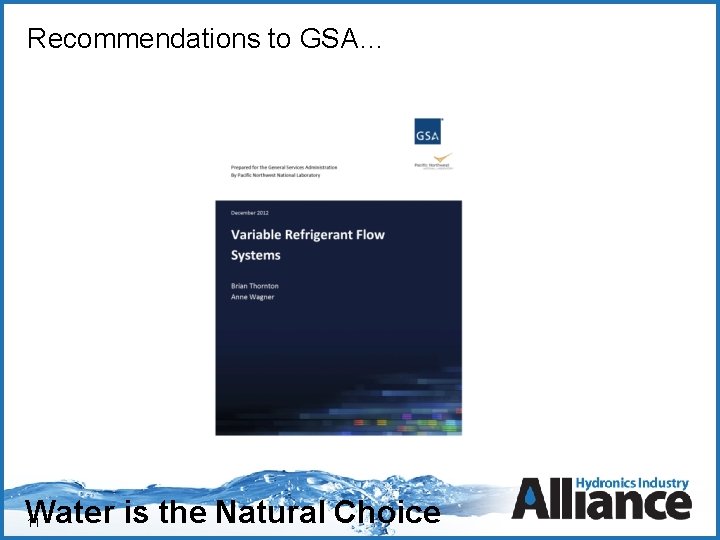 Recommendations to GSA… Click to edit Master title style Click to edit Master text