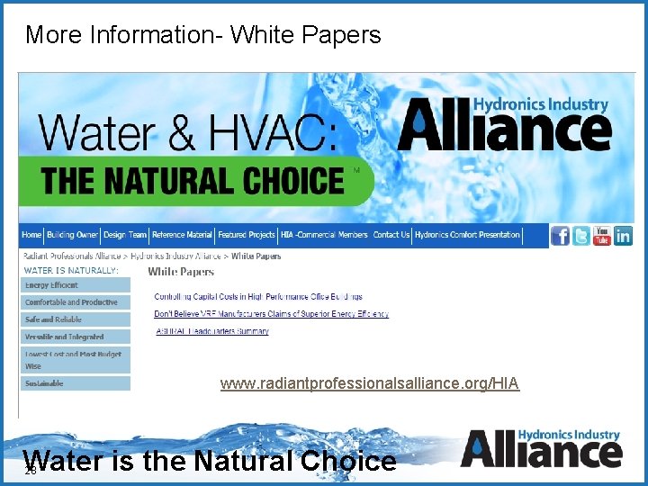 More Information- White Papers Click to edit Master title style Click to edit Master