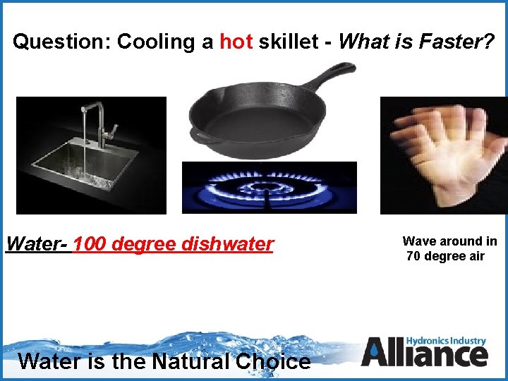 Question: Cooling a hot skillet - What is Faster? Click to edit Master title