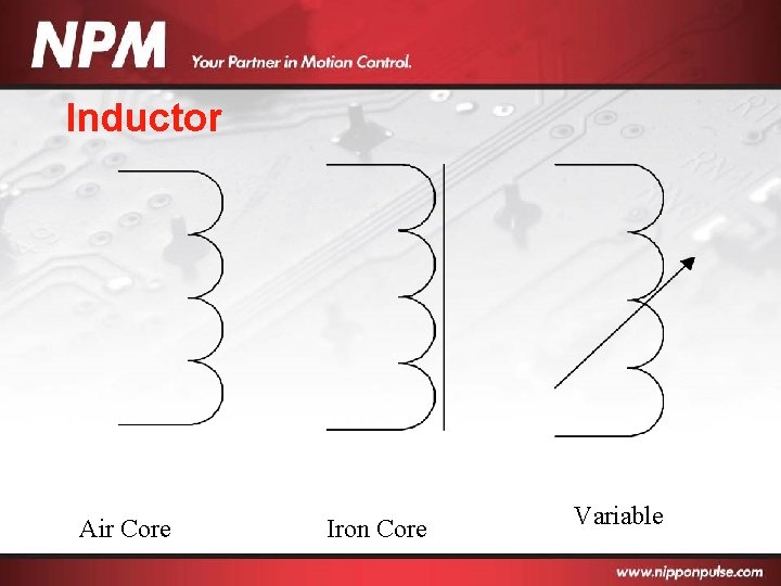 Inductor Air Core Iron Core Variable 