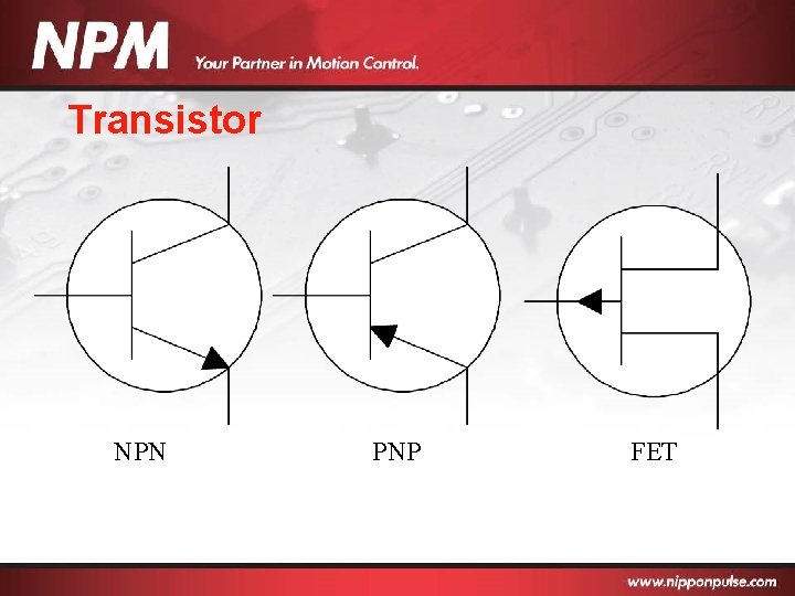 Transistor NPN PNP FET 