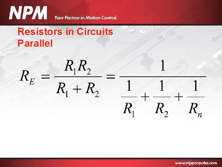 Resistors in Circuits Parallel 