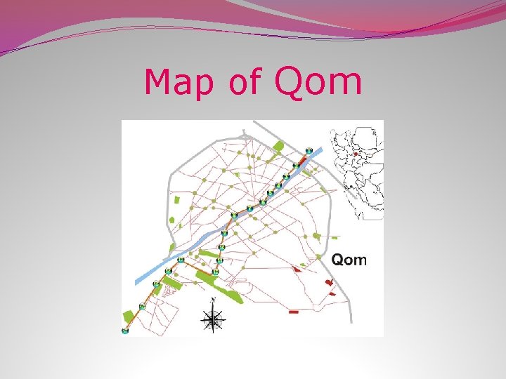 Map of Qom 