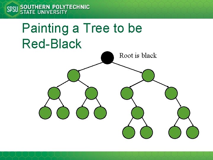 Painting a Tree to be Red-Black Root is black 