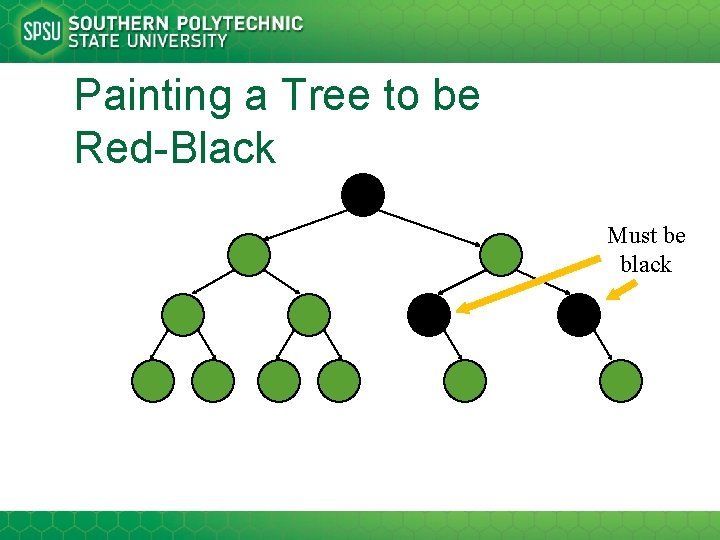 Painting a Tree to be Red-Black Must be black 