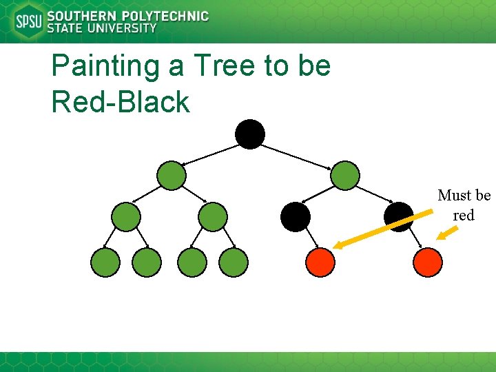 Painting a Tree to be Red-Black Must be red 