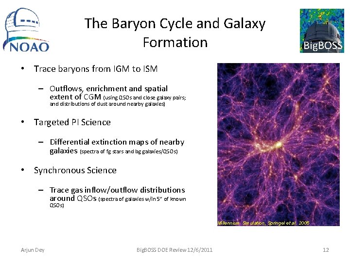 The Baryon Cycle and Galaxy Formation Big. BOSS • Trace baryons from IGM to