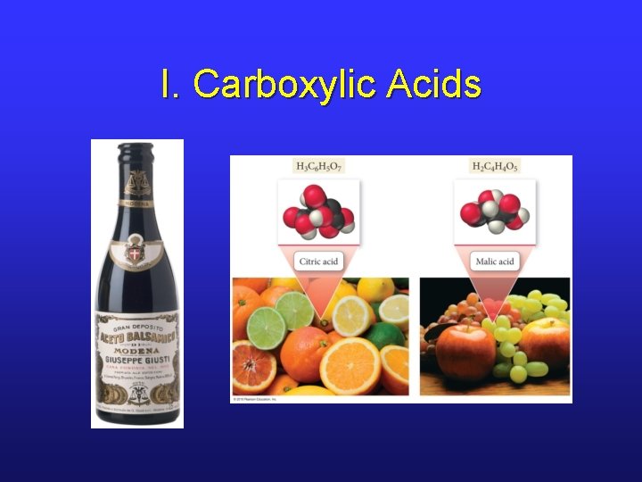 I. Carboxylic Acids 