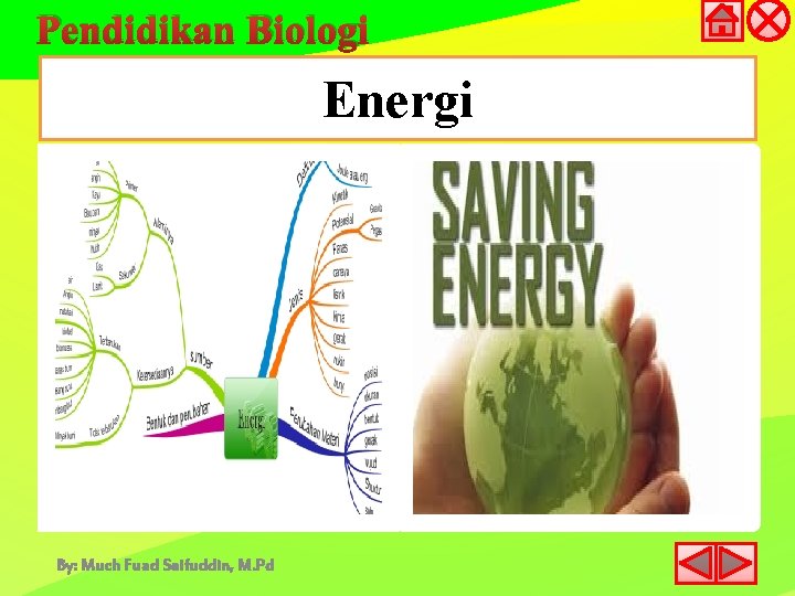 Pendidikan Biologi Energi By: Much Fuad Saifuddin, M. Pd 