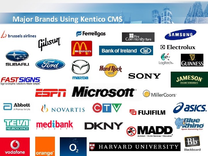 Major Brands Using Kentico CMS 