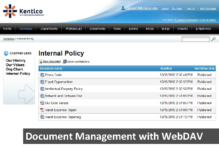 Document Management with Web. DAV 