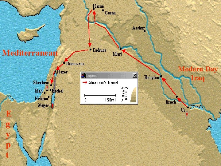 Mediterranean Modern Day Iraq E g y p t 