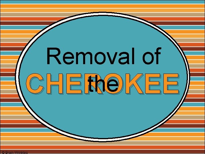 Removal of the CHEROKEE © Brain Wrinkles 