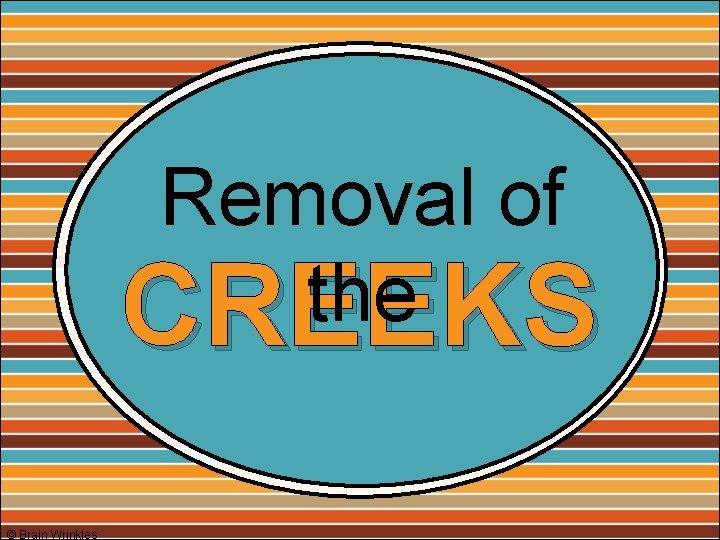 Removal of the CREEKS © Brain Wrinkles 