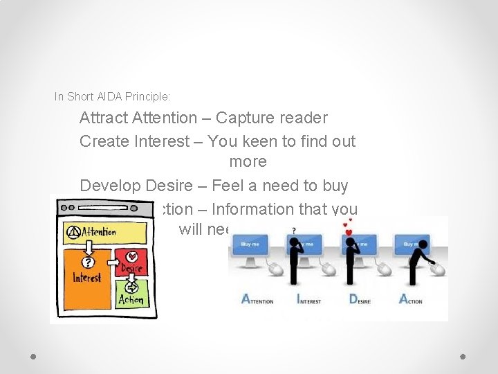 In Short AIDA Principle: Attract Attention – Capture reader Create Interest – You keen In Short AIDA Principle: Attract Attention – Capture reader Create Interest – You keen