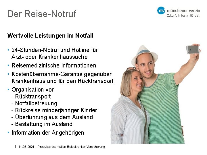 Der Reise-Notruf Wertvolle Leistungen im Notfall • 24 -Stunden-Notruf und Hotline für Arzt- oder