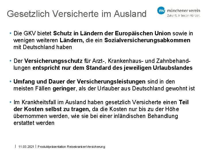 Gesetzlich Versicherte im Ausland • Die GKV bietet Schutz in Ländern der Europäischen Union