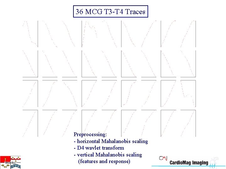 36 MCG T 3 -T 4 Traces Preprocessing: - horizontal Mahalanobis scaling - D