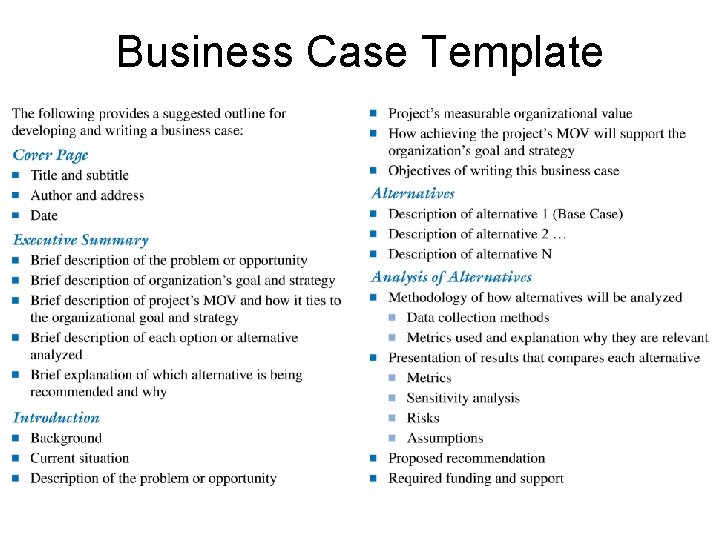 Business Case Template 